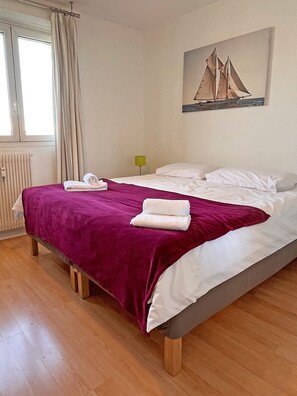 2 bedrooms, iron/ironing board, free WiFi, bed sheets