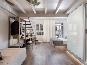 Sviitti, 2 makuuhuonetta, parveke | Työpöytä, äänieristys, ilmaiset vauvansängyt, ilmainen Wi-Fi