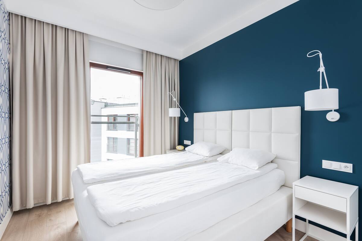 Familienapartment, 1 Schlafzimmer, Balkon | 1 Schlafzimmer, Allergikerbettwaren, Bügeleisen/Bügelbrett