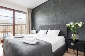 Familienapartment, 1 Schlafzimmer | Allergikerbettwaren, Bügeleisen/Bügelbrett, Zustellbetten