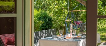 Romantic wine cottage up hill country side near forest trails