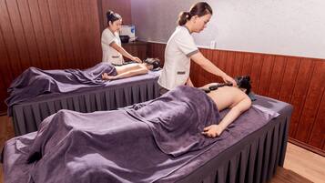 Sauna, hot stone massages, Thai massages