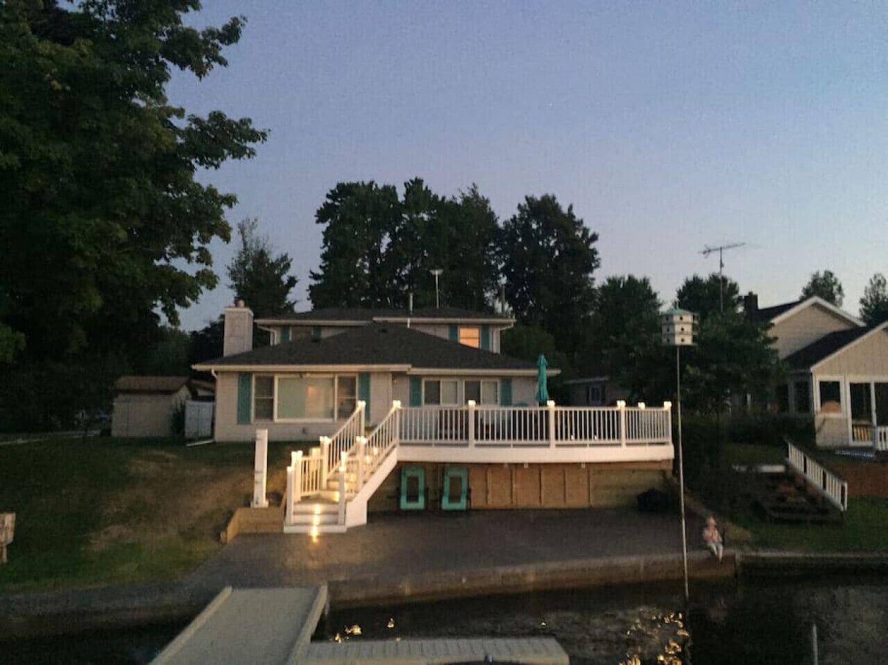 Large lakefront home. Great for two families, priced for one. Beautiful views!