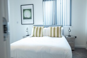2 bedrooms, laptop workspace, iron/ironing board, free WiFi - Penthouse Pboro High St Park Gym Cinema (Peterborough)
