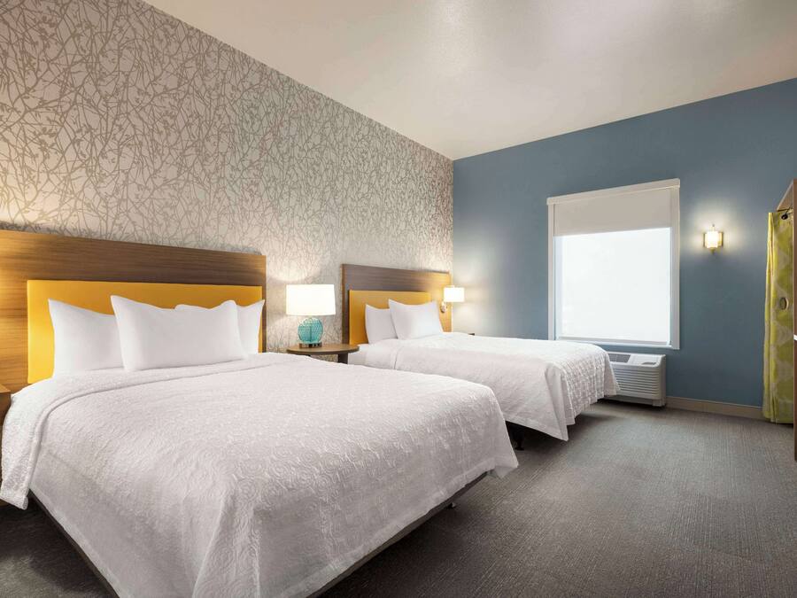 Studio, 2 Queen Beds, Accessible (Hearing) | In-room safe, desk, soundproofing, iron/ironing board