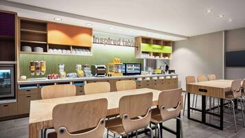 Free daily buffet breakfast