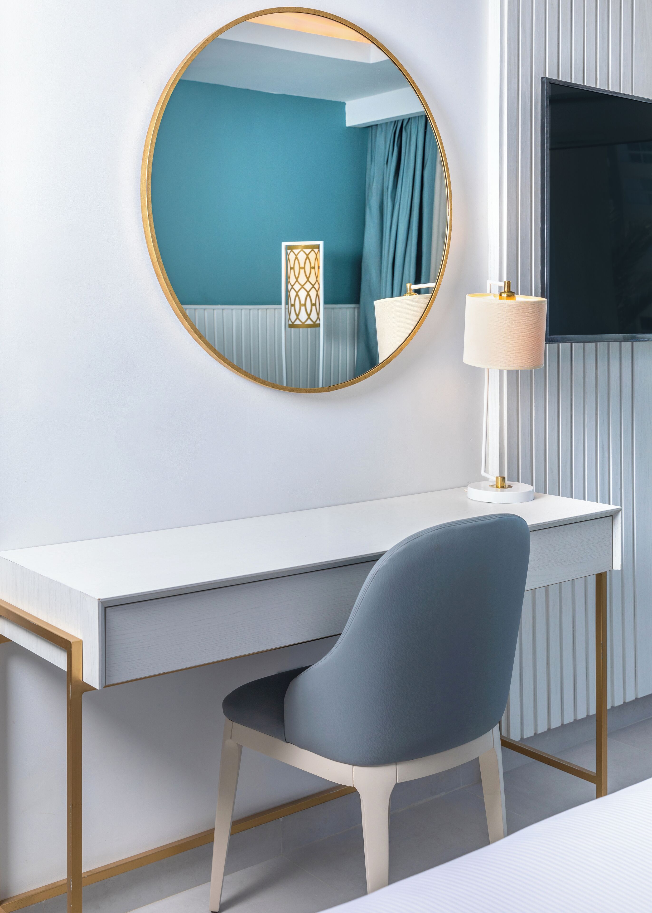 deluxe room, 2 double beds, partial sea view | 1 bedroom, hypo-allergenic bedding, minibar, in-room safe