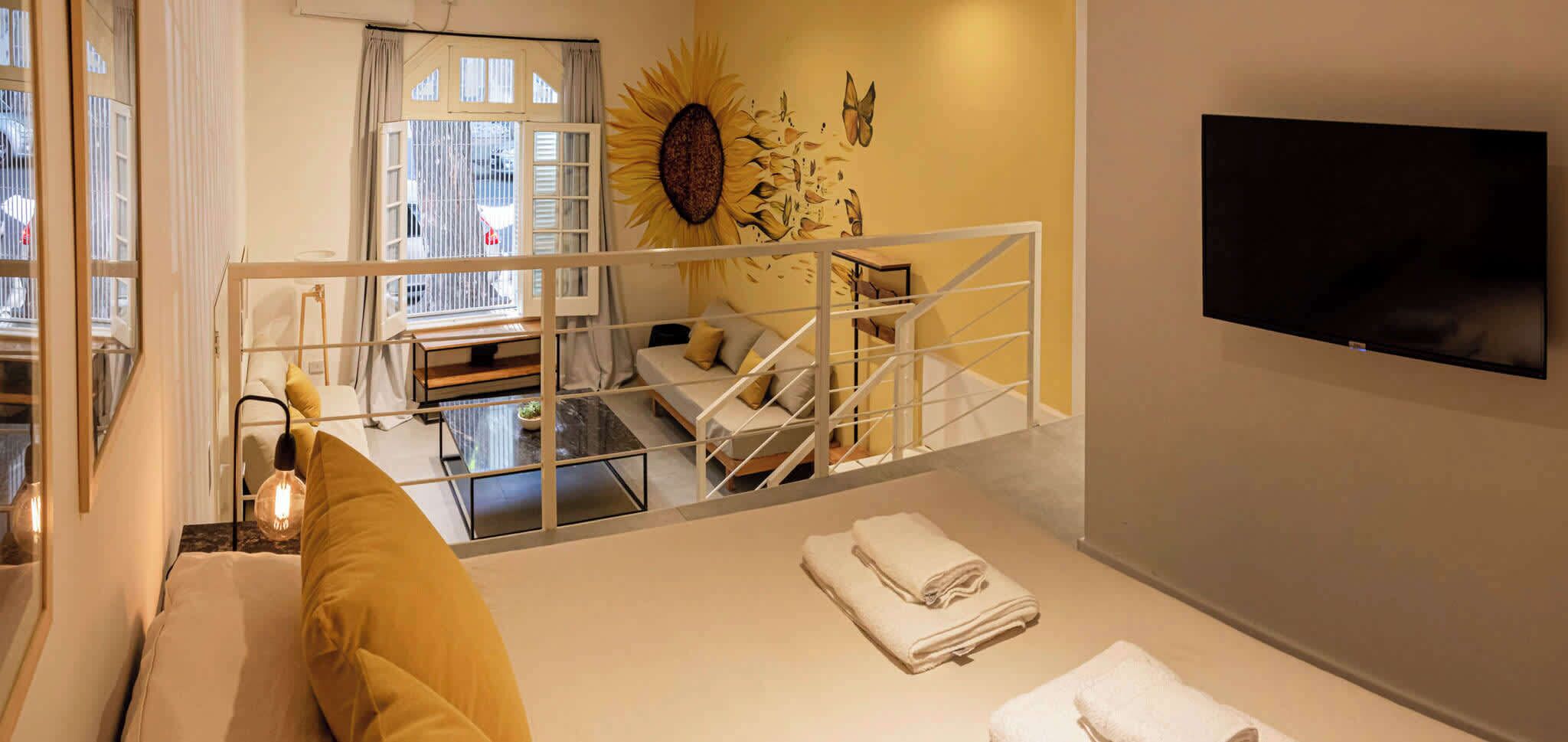 7 habitaciones, tabla de planchar con plancha, wifi y ropa de cama 