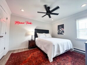 2 habitaciones, tabla de planchar con plancha y wifi gratis