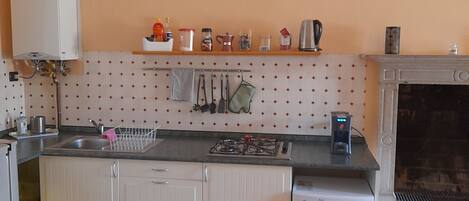 Frigorífic, microones, placa de cuina i cafetera i tetera