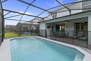 A heated pool