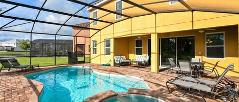A heated pool