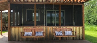 Solar off-grid Sauna & cross-country ski trails