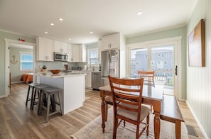 Fridge, microwave, oven, stovetop - Prissy Gale - S Nags Head MP 17.5, 60 Yds to Beach, Fire Pit, Pets OK, Pier Passes (South Nags Head)