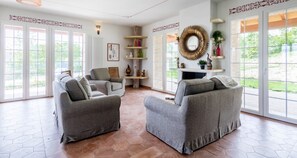 Apartment | Living area | 30-inch TV with cable channels - JOIVY Superb Villa For 7 W/Backyard And Bbq Area In Vaccarezza (Bobbio)