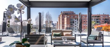 Terrasse sur le toit