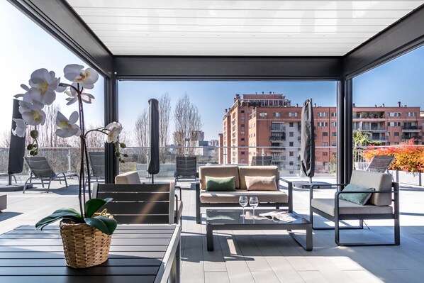 Terrasse sur le toit