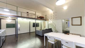 Apartment | Living area | 25-inch Smart TV with cable channels, TV