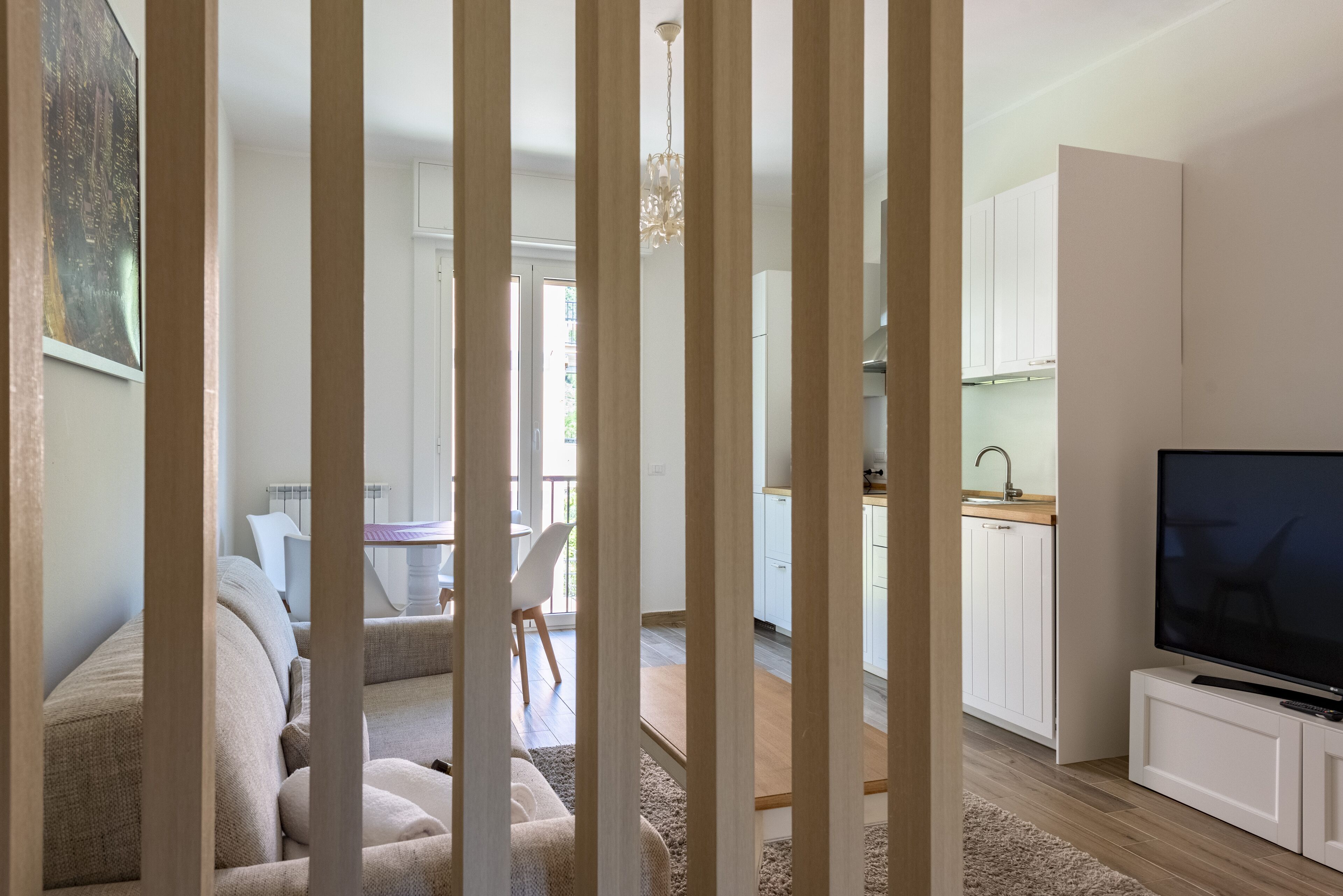 Apartment | Living area | 32-inch flat-screen TV with cable channels, TV