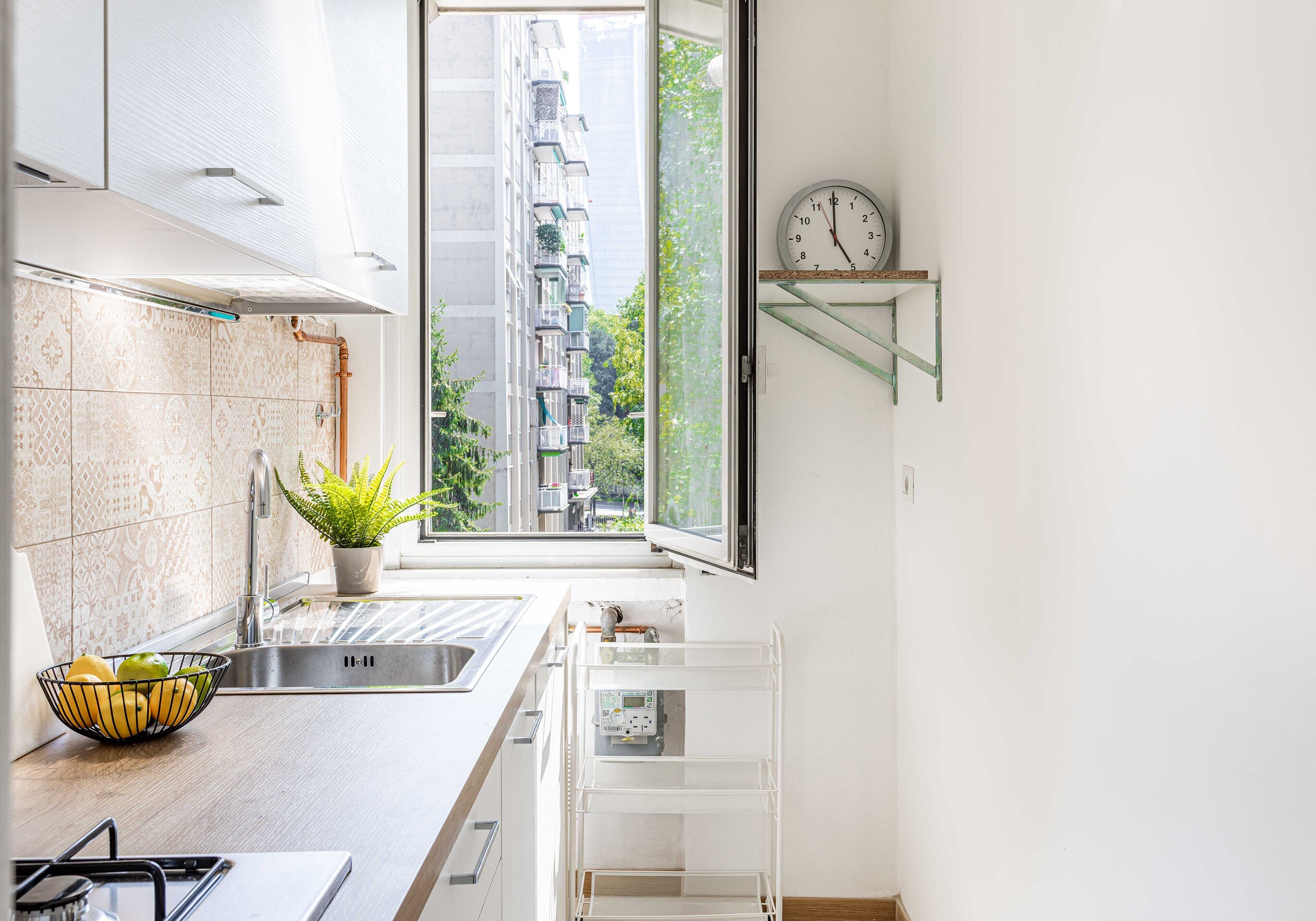 Apartment | Private kitchen | Fridge, microwave, oven, espresso maker