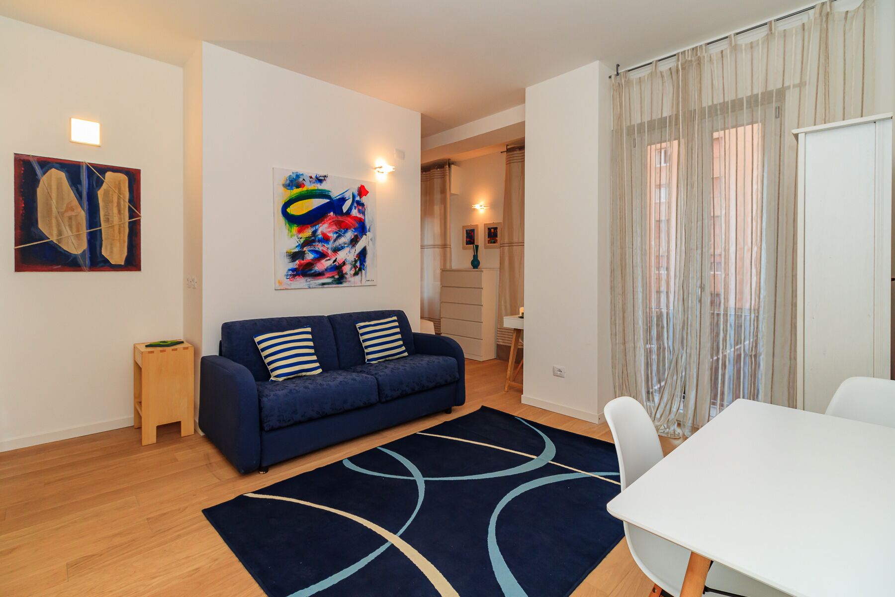 Apartment | Living area | 32-inch flat-screen TV with cable channels, TV