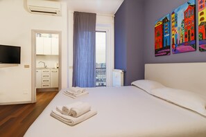 Appartamento | 1 camera, postazione laptop, tende oscuranti, ferro/asse da stiro