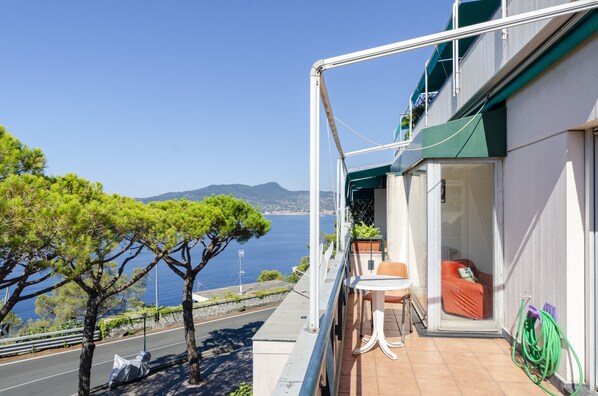 Blick von der Unterkunft