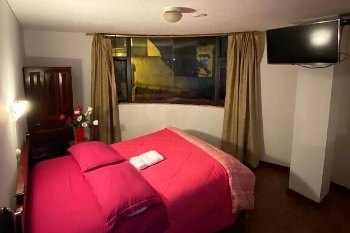 Habitación individual Confort | Ropa de cama de alta calidad, edredón, muebles diferentes y escritorio