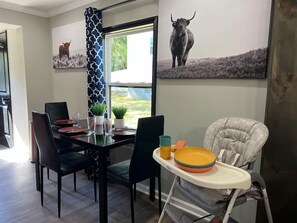 Dining - Sharpe Tiny House — Cozy, Remodeled Home with Big Amenities (Statesville)