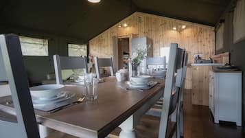 Fridge, oven, stovetop, high chair