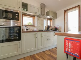 Fridge, dishwasher, electric kettle, toaster