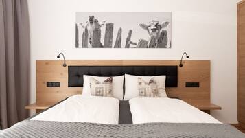 2 Schlafzimmer, Zimmersafe, Schreibtisch, Bügeleisen/Bügelbrett