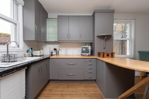 Microwave, oven, stovetop, toaster
