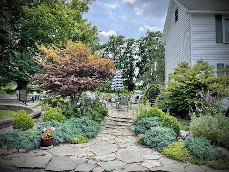 Terrace/patio. Relax at The Farmhouse at Kindred Ground