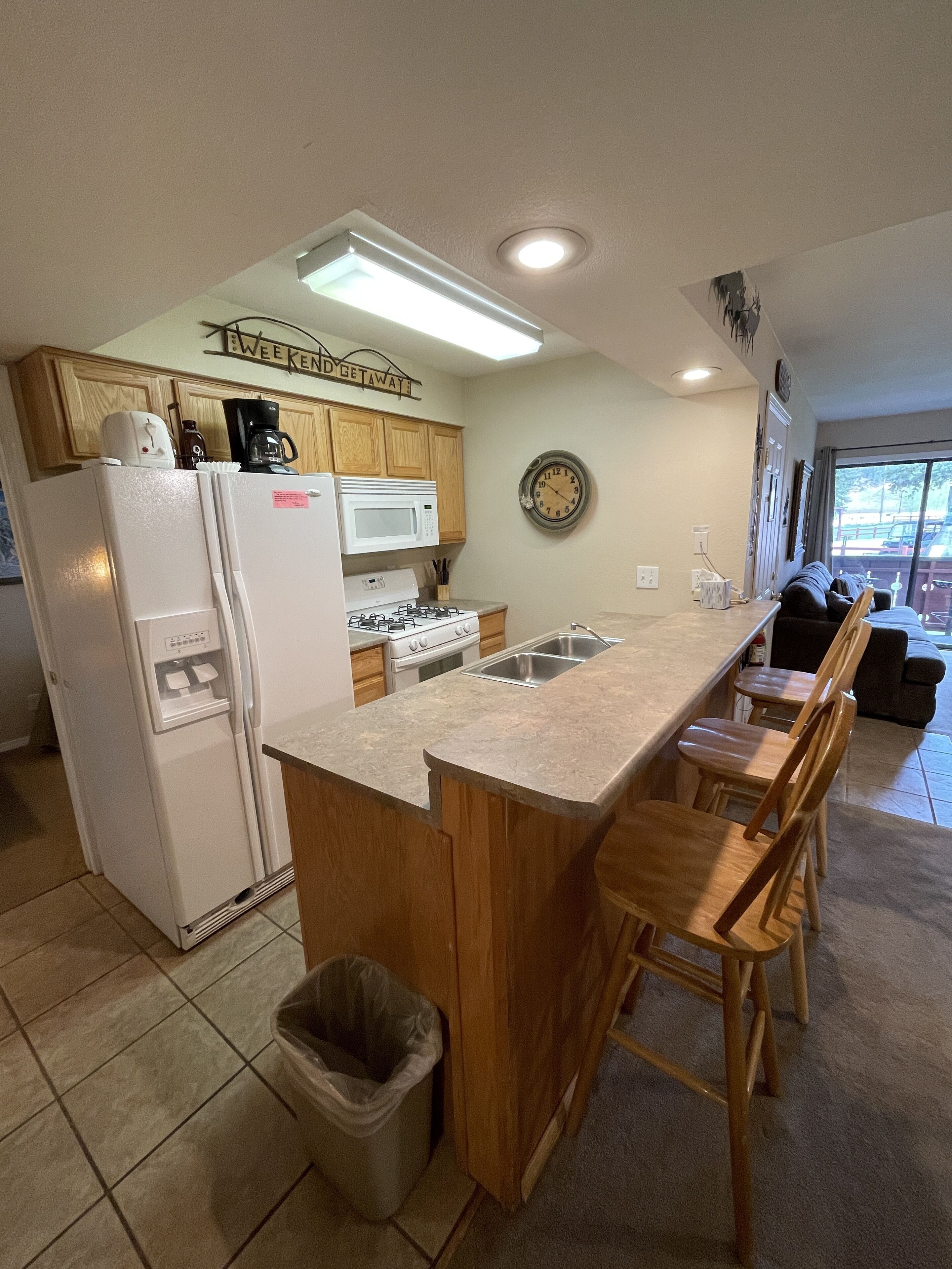 11A - 3 Bedroom Condo | Private kitchen | Full-size fridge, microwave, oven, stovetop