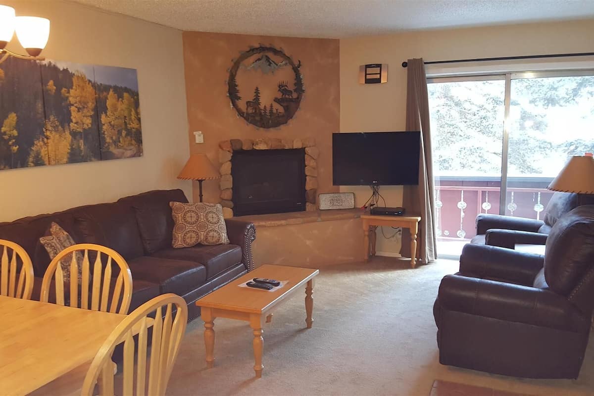 20C - 3 Bedroom Condo | 起居区 | 平板电视、壁炉