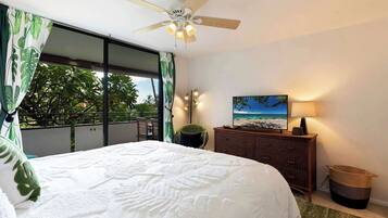 Condo, Multiple Beds, Lanai, Partial Ocean View (White Sands Village #129) | 2 bedrooms, individually decorated, individually furnished, free WiFi