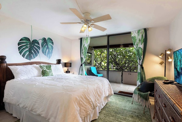 Condo, Multiple Beds, Balcony, Partial Ocean View (White Sands Village #129) | 2 bedrooms, individually decorated, individually furnished, free WiFi