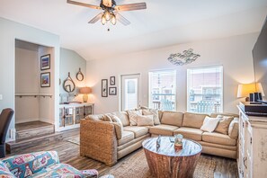 Condo, Multiple Beds, Patio (Waikiki Beach) | Living area | 40-inch TV with cable channels