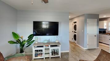 House, Multiple Beds, Patio, Pool View (Summer Salt) | Living area | 40-inch TV with digital channels