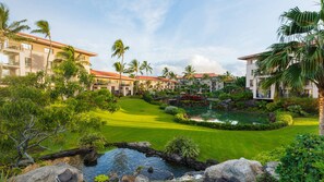 Stroll through lush gardens and enjoy the serene atmosphere of this tropical retreat.