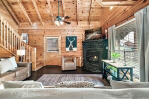 Smart TV, fireplace, video games