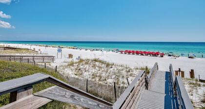 Waterfront townhome with pools, tennis & beach access