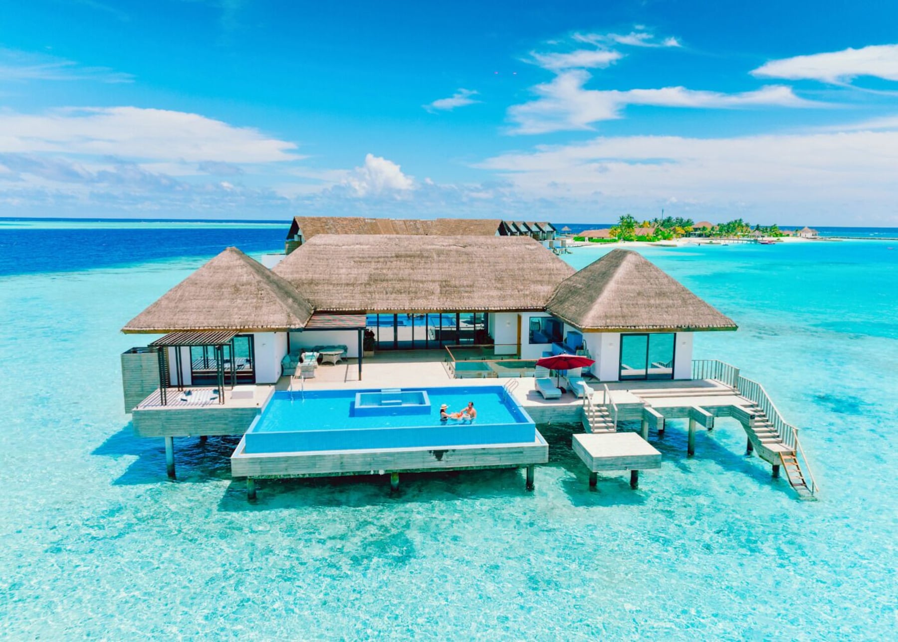 Grand Atlantis - Two Bedroom Overwater Villa with Private Pool | Vista desde la habitación