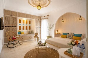 Deluxe Double Room | Premium bedding, individually decorated, individually furnished - Dar Colibri – Maison de charme (Kelibia)