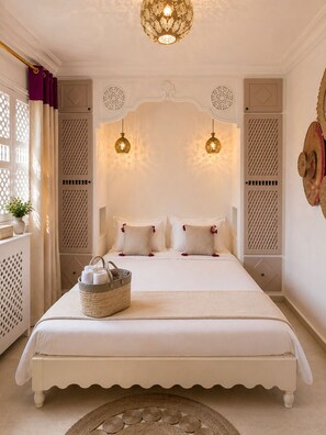 Quarto casal luxo | Roupas de cama premium, individualmente decorados