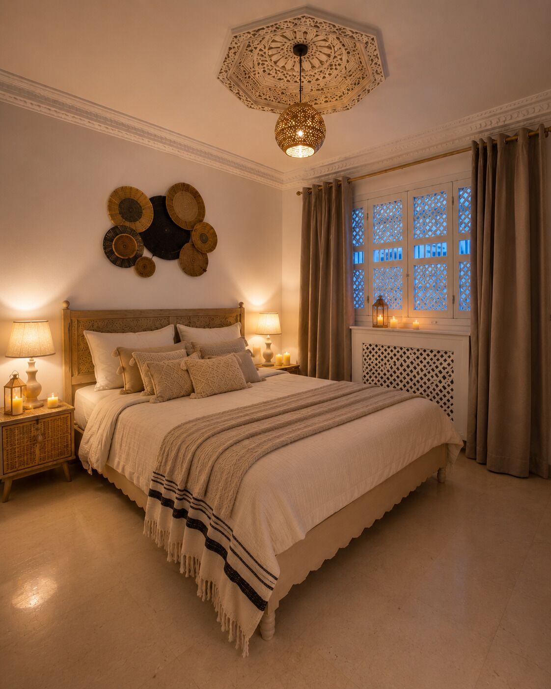 Quarto quádruplo família | Roupas de cama premium, individualmente decorados