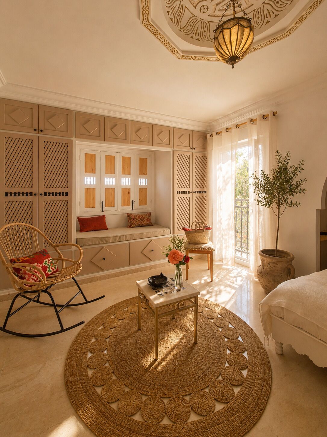 Quarto casal luxo | Roupas de cama premium, individualmente decorados