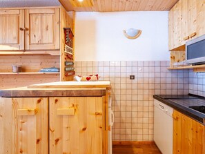 Kühlschrank, Mikrowelle, Herdplatte, Geschirrspüler
