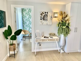 Premium Apartment, 1 Bedroom | Living area | 48-inch Smart TV with digital channels, TV, streaming services